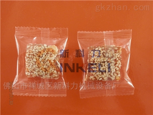 新科力枕型花生糖包装机