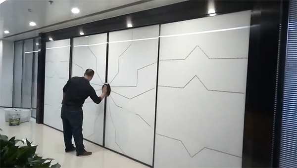 掌纹解锁门实拍图