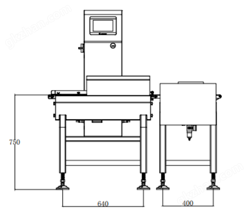 重量检测机 轴承套900g在线检测机五金行业耐用选别秤
