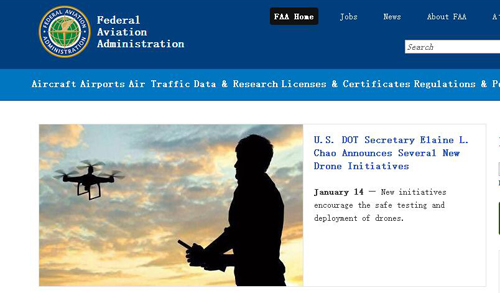 美国交通部长赵小兰公布新的无人机试点项目