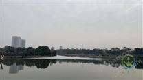 湖南邵陽愛蓮池公園景觀噴霧，霧森系統安裝完成